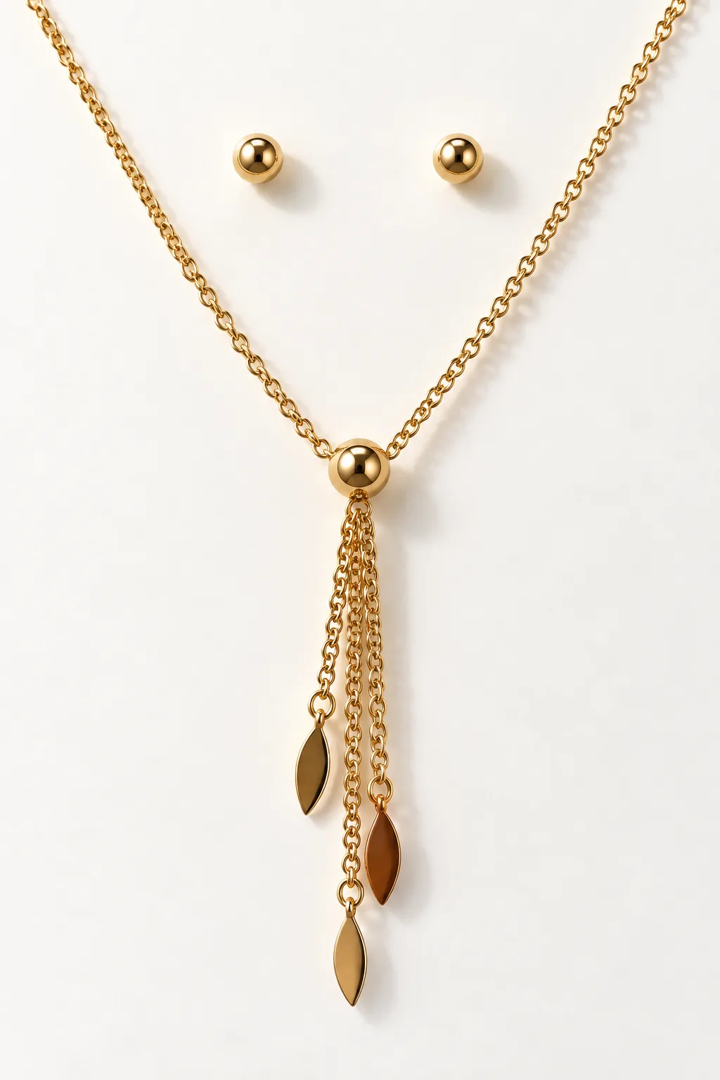 Tassel Drop Necklace & Earring Set