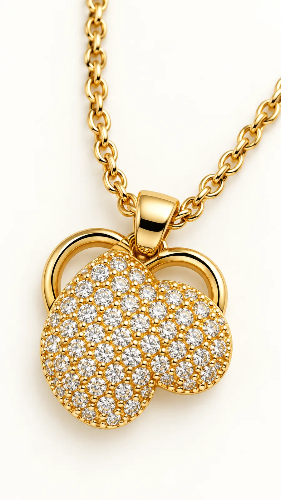 Pavé Clover Pendant Necklace
