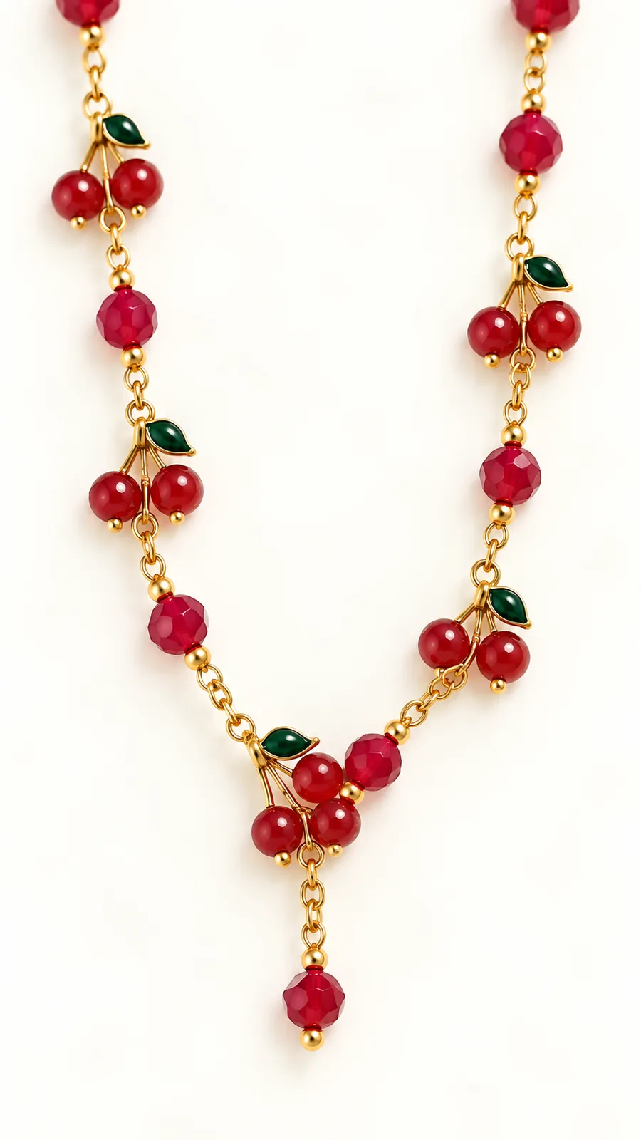 Cherry Bead Necklace