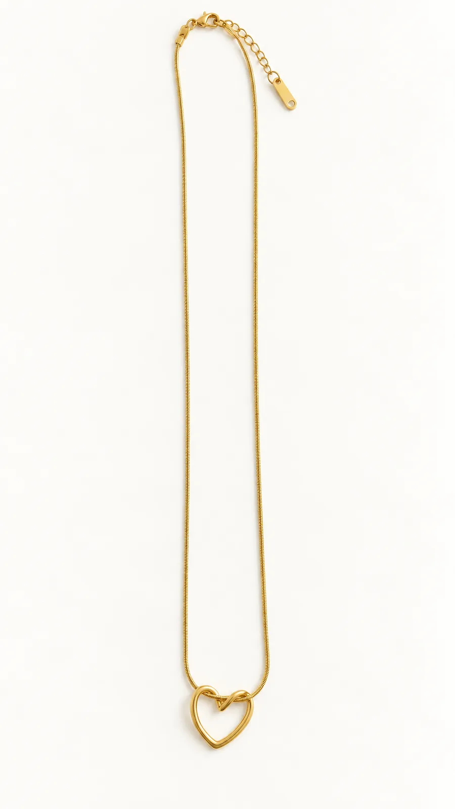 Open Heart Chain Necklace