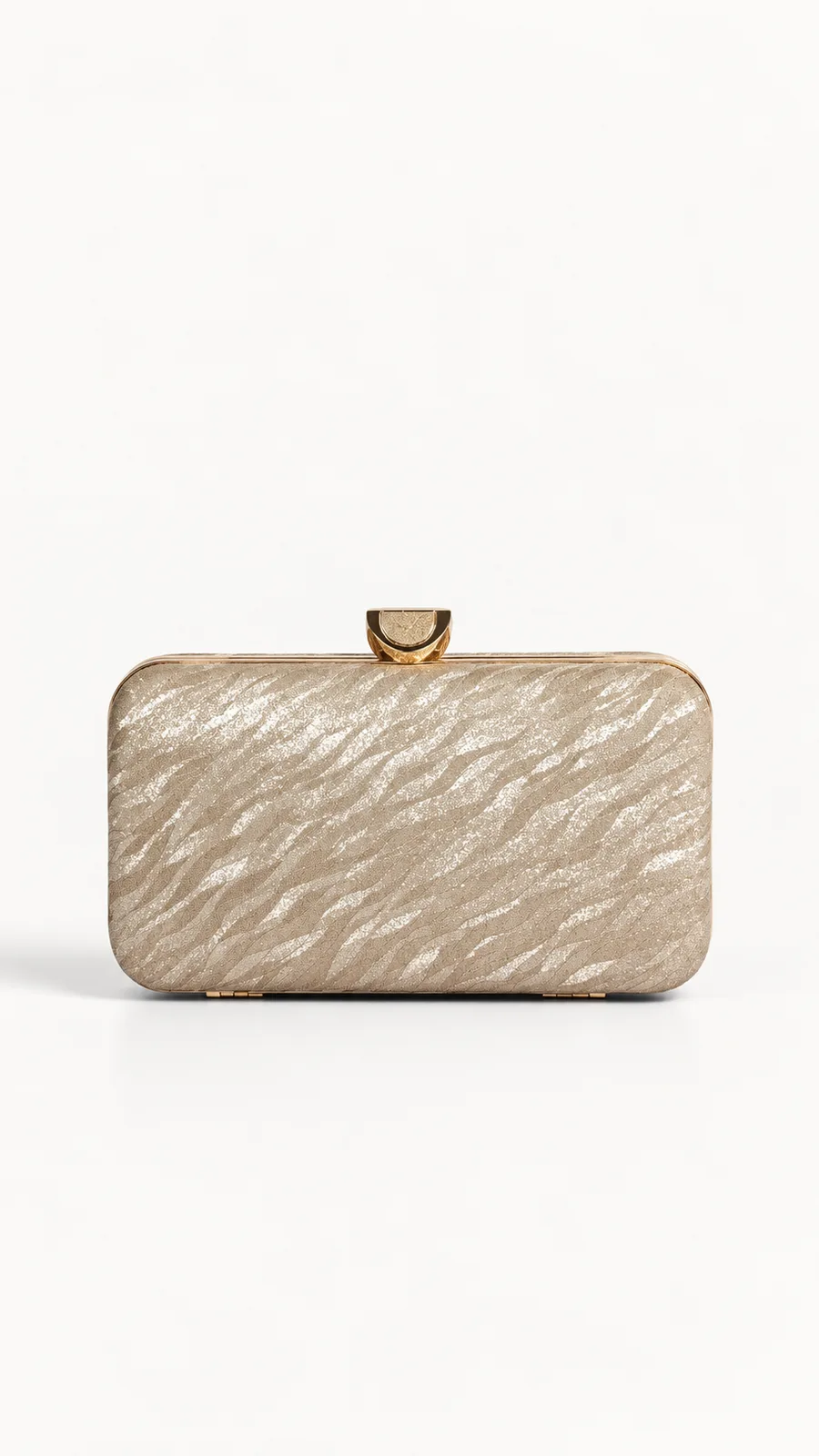 Crystal Clasp Box Clutch
