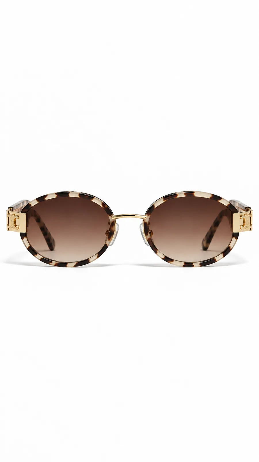 Oval Sunglasses — Amber Tortoise
