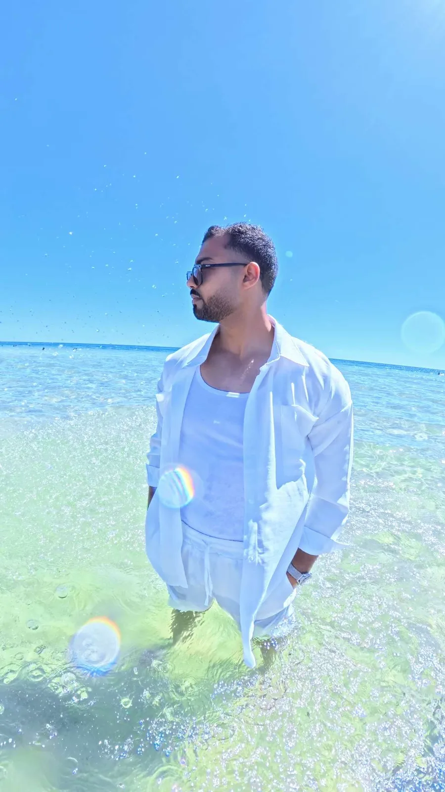Summer Linen Set — White — view 4