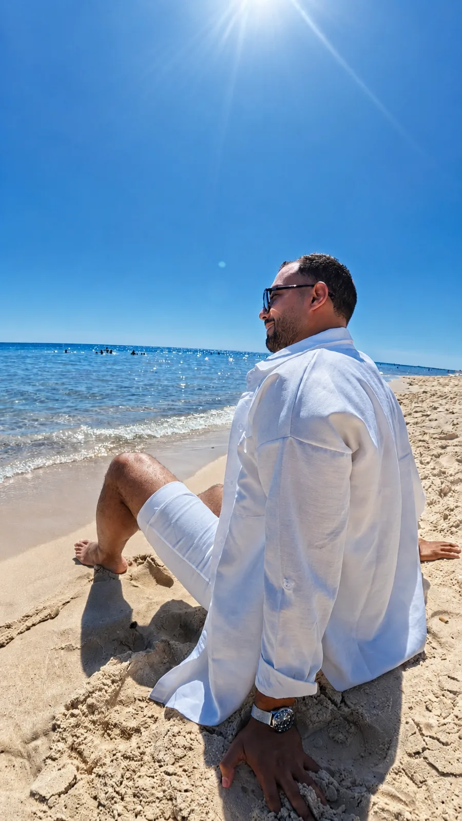 Summer Linen Set — Off-White — view 4