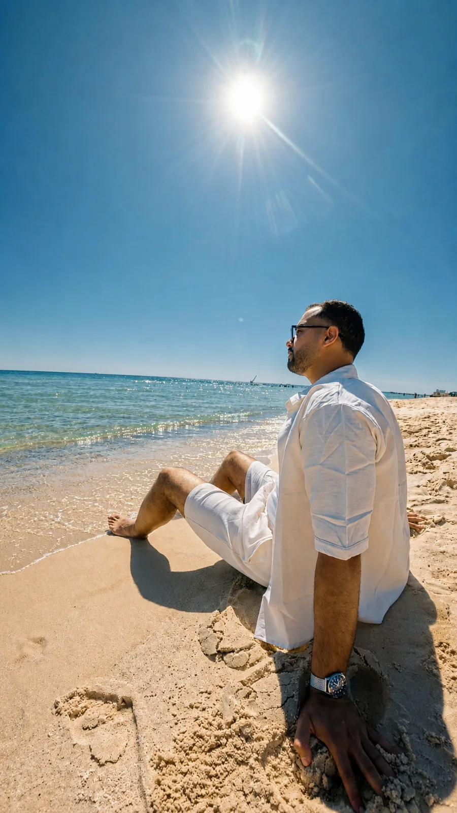 Summer Linen Set — Off-White — view 3