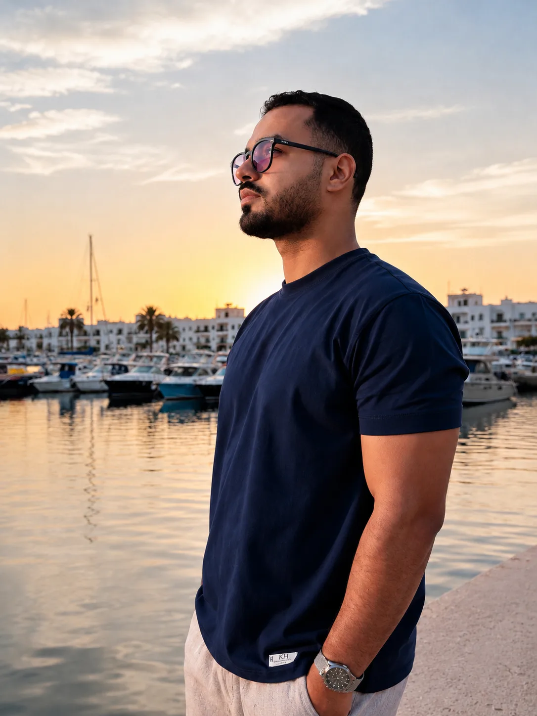 Essential Cotton T-Shirt — Navy