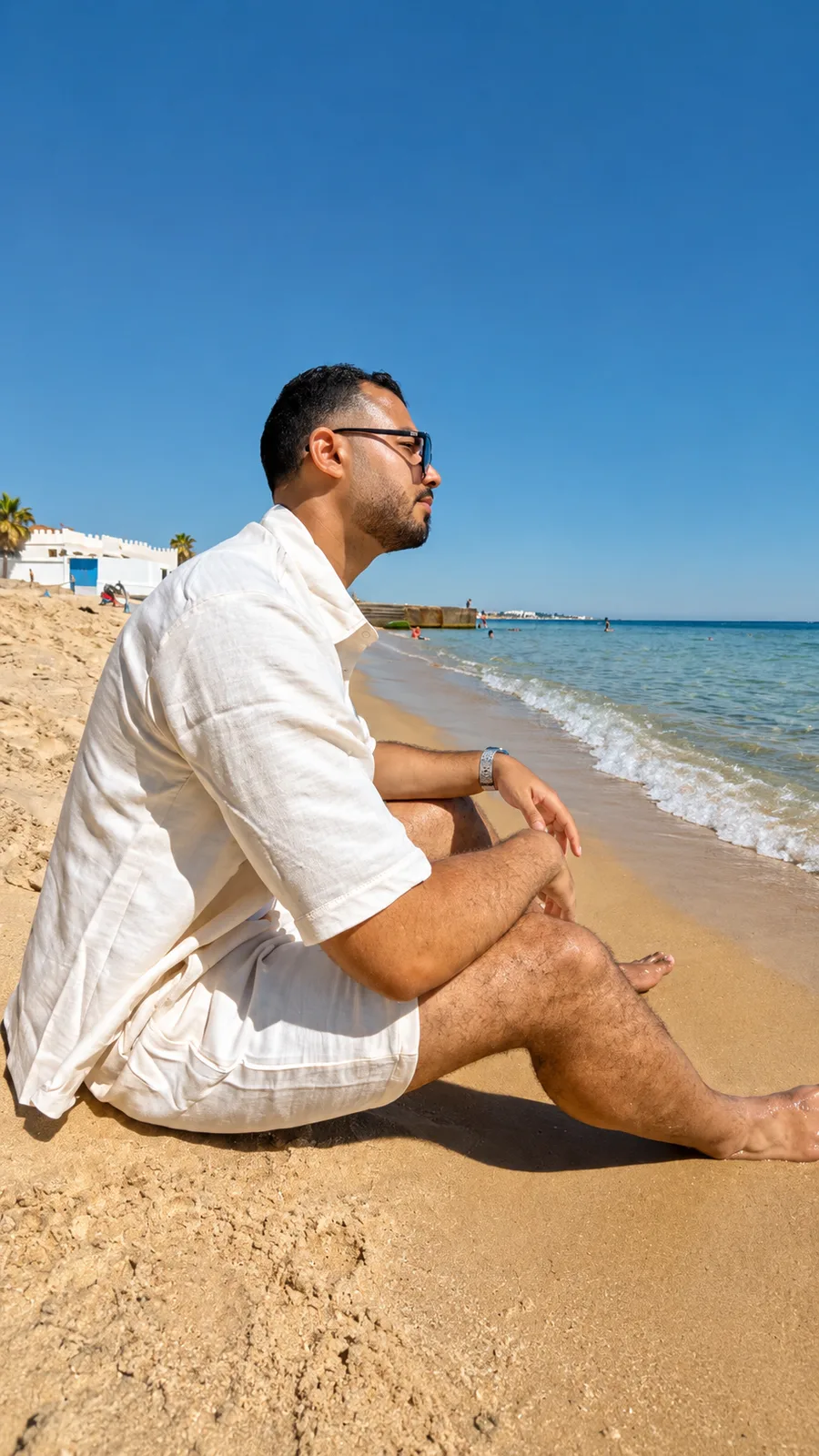 Summer Linen Set — Off-White — view 2