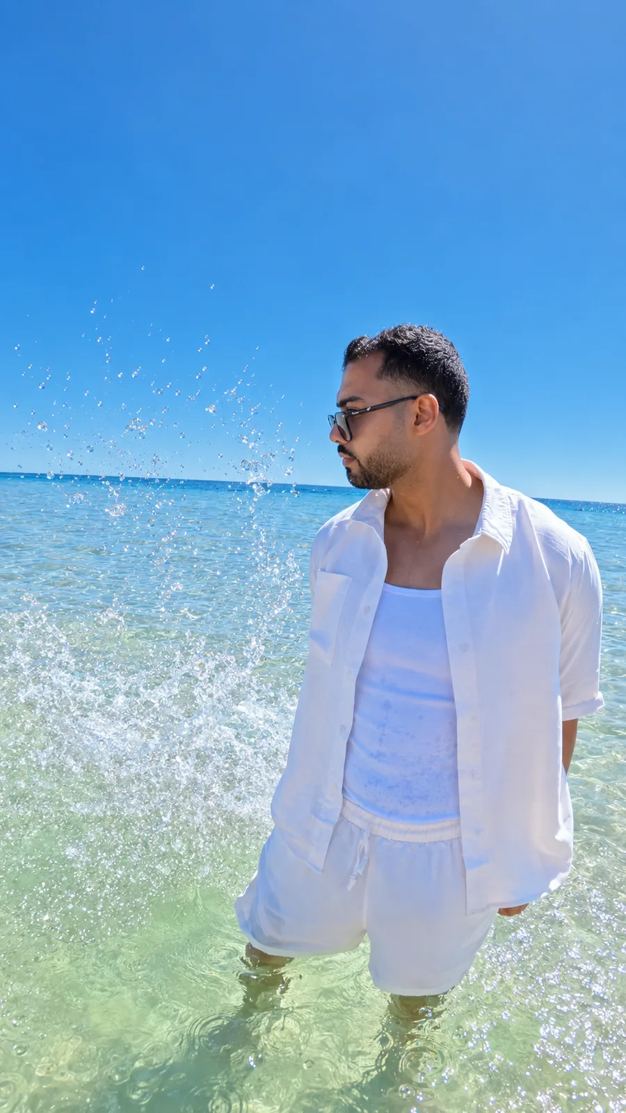 Summer Linen Set — White — view 2