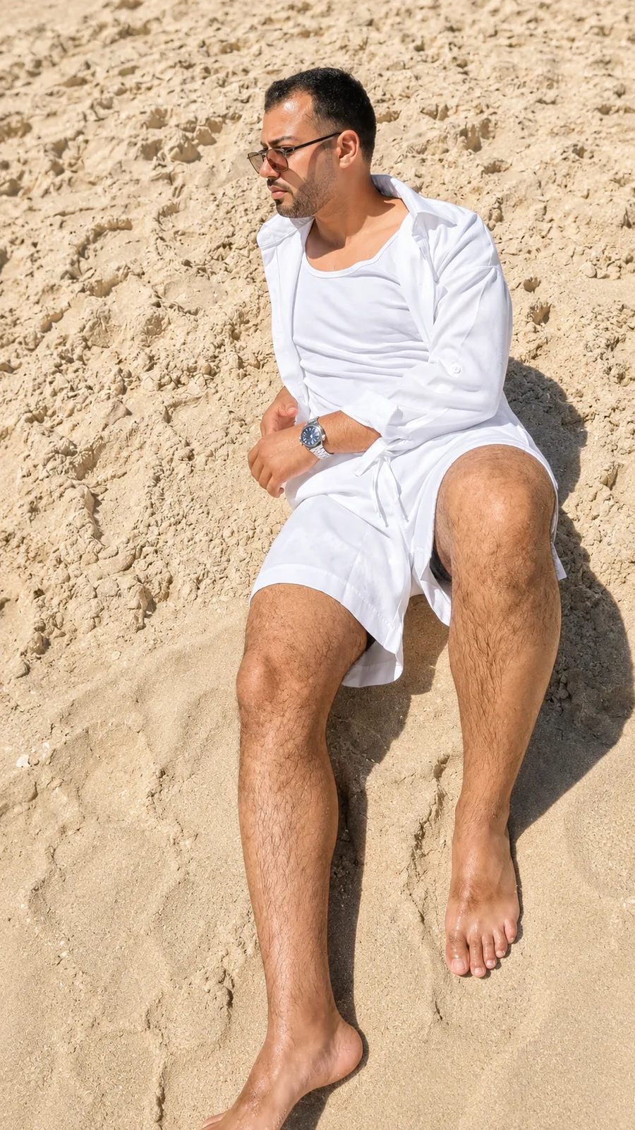 Summer Linen Set — White — view 5