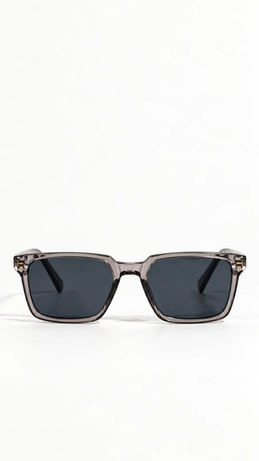 Squared Acetate Sunglasses — Smoke